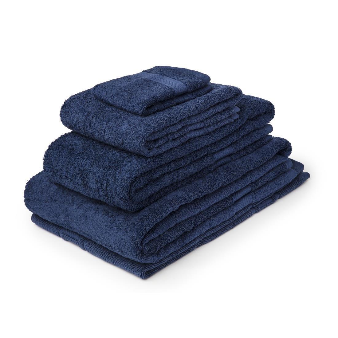 GW375 Mitre Essentials Nova Bath Towel Navy - JD Catering Equipment Solutions Ltd