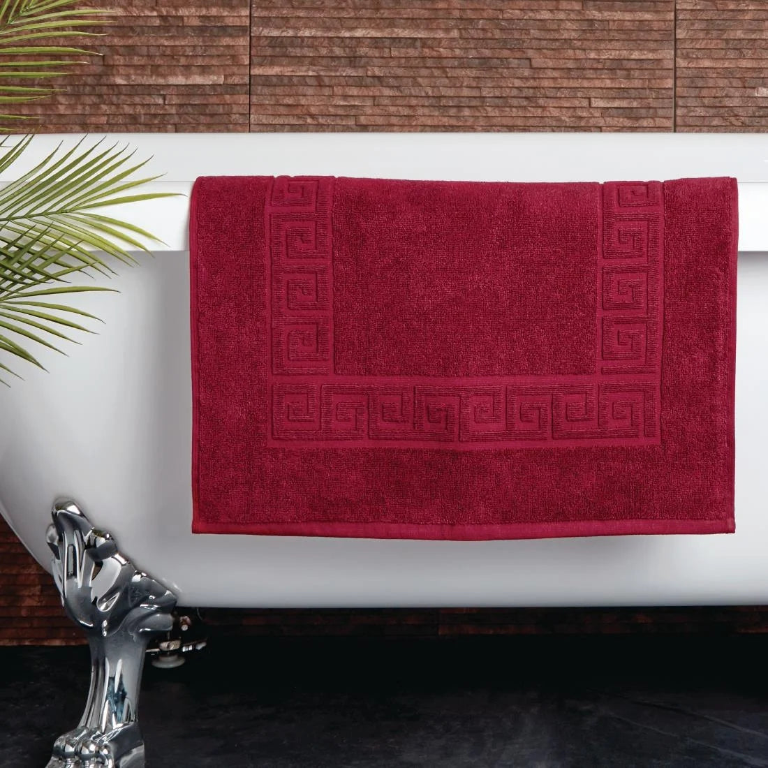 GW388 Mitre Essentials Nova Bath Mat Wine