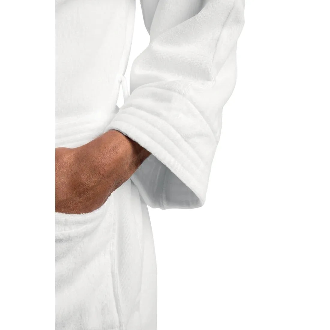 GW400 Mitre Luxury Ambassador Large Bathrobe White - JD Catering Equipment Solutions Ltd