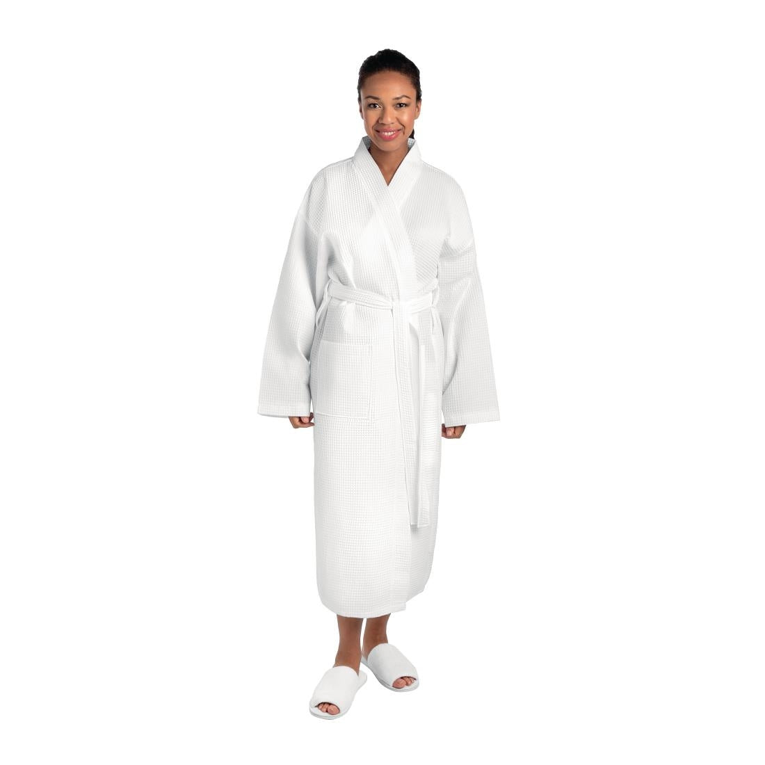 Mitre Essentials Honeycomb Bathrobe White XL