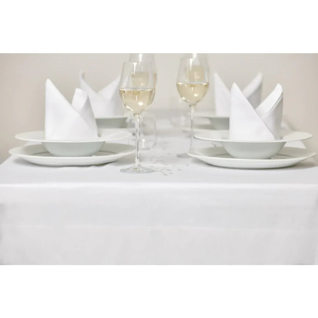 GW421 Mitre Luxury Satin Band Tablecloth 1370 x 2280mm - JD Catering Equipment Solutions Ltd