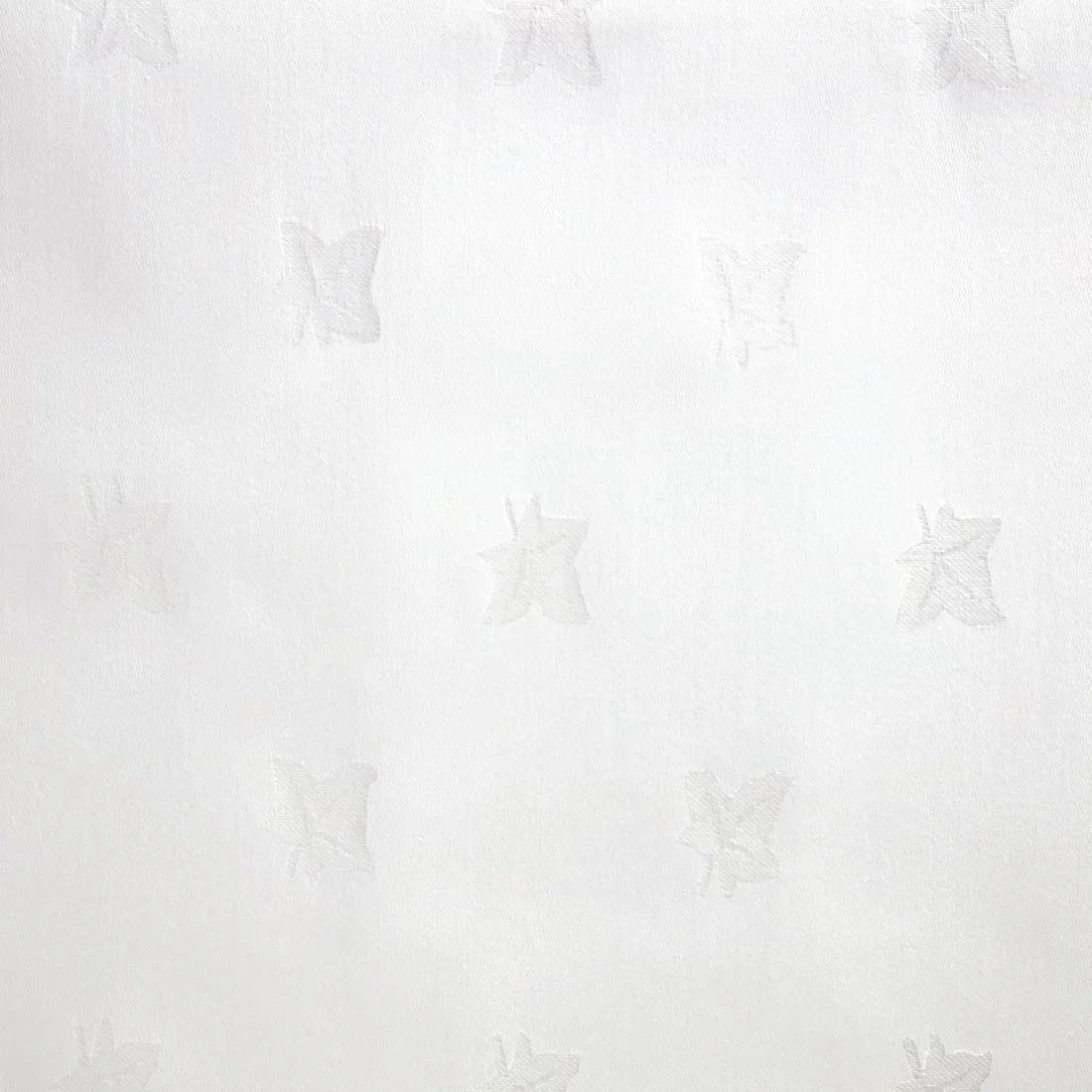 GW451 Mitre Luxury Luxor Tablecloth Ivy Leaf White 2300 x 2300mm - JD Catering Equipment Solutions Ltd