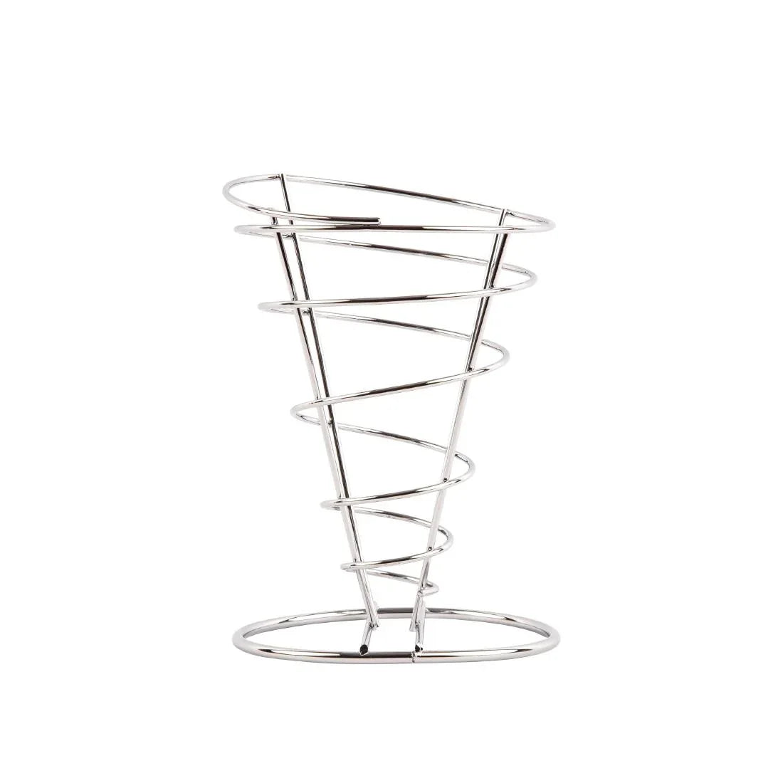 H980 Olympia Wire Chip Cone Silver - JD Catering Equipment Solutions Ltd
