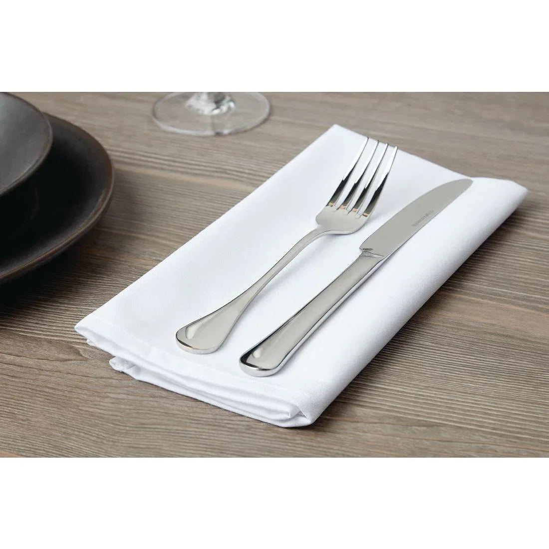 HB560 Occasions Polyester Napkins White (10 pack) 20 x 20" - JD Catering Equipment Solutions Ltd