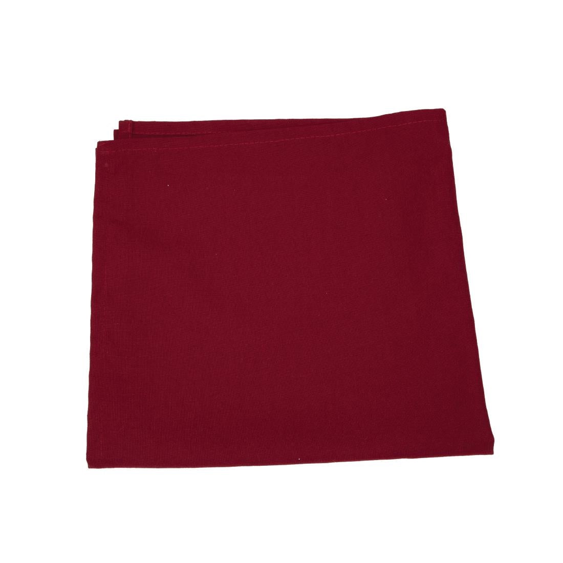 HB566 Occasions Polyester Napkins Burgundy (10 pack)