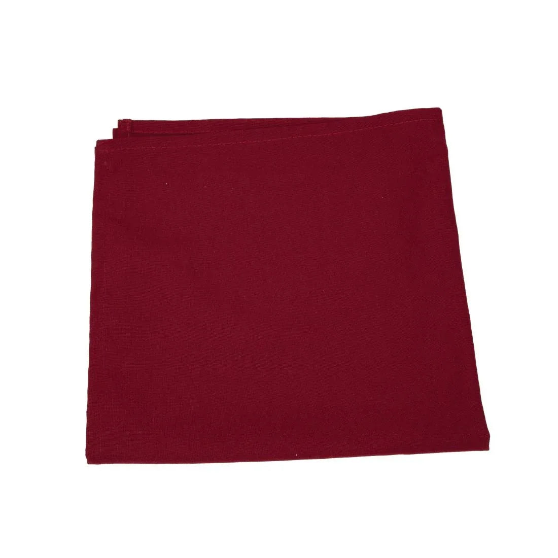 HB566 Occasions Polyester Napkins Burgundy (10 pack) - JD Catering Equipment Solutions Ltd