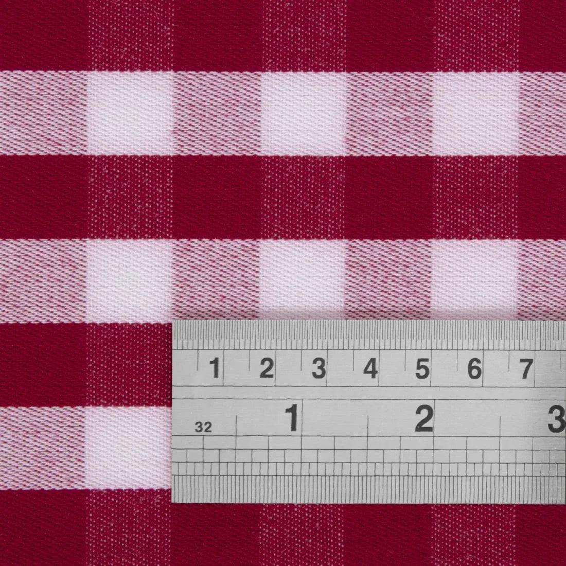 HB582 Mitre Comfort Gingham Tablecloth Red 1320 x 1320mm - JD Catering Equipment Solutions Ltd