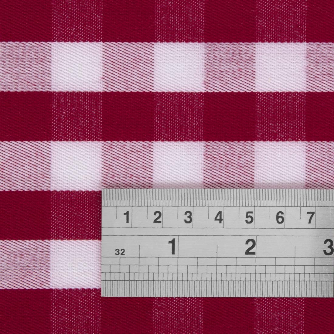 HB583 Mitre Comfort Gingham Tablecloth Red 1780 x 1780mm