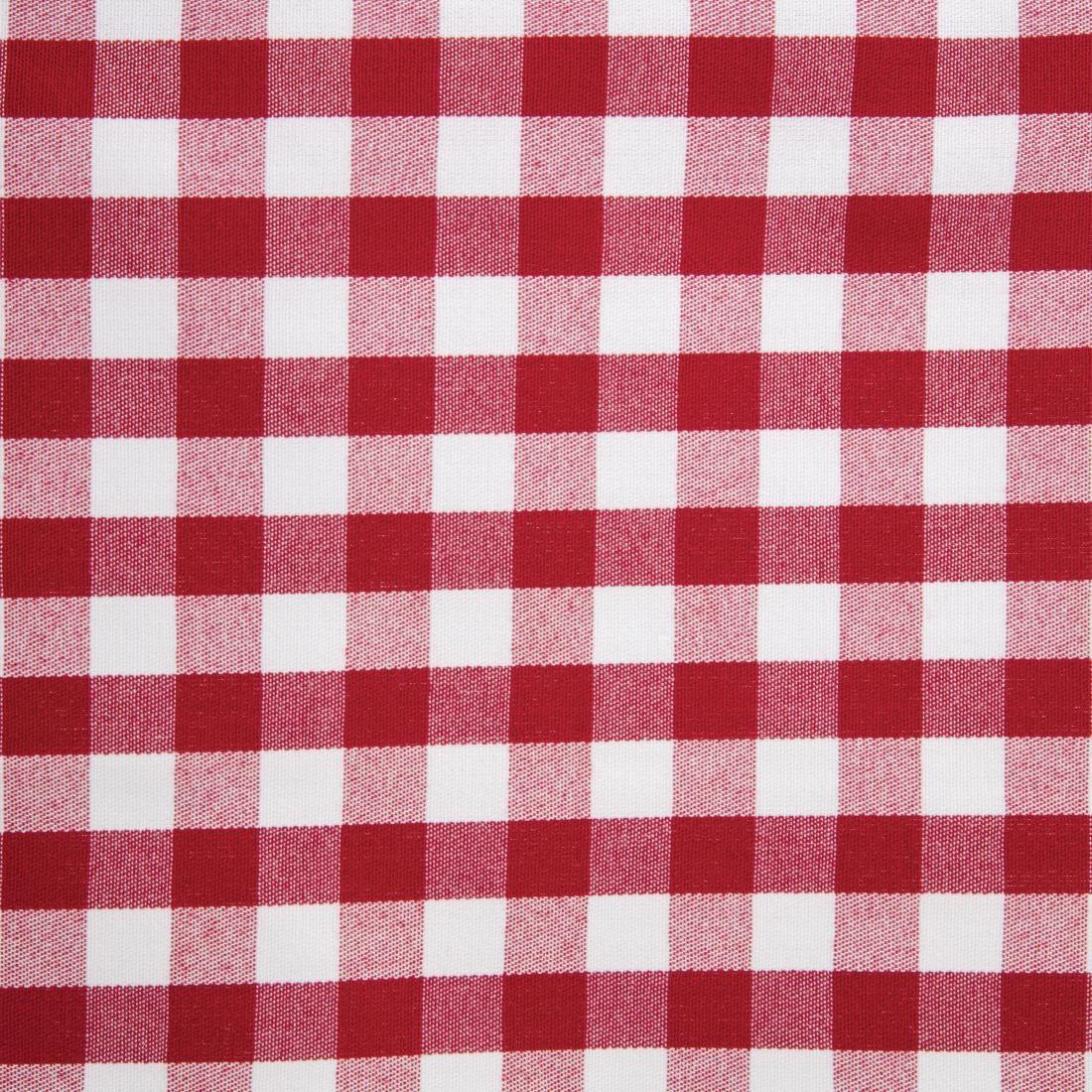 HB581 Mitre Comfort Gingham Tablecloth Red 890 x 890mm - JD Catering Equipment Solutions Ltd