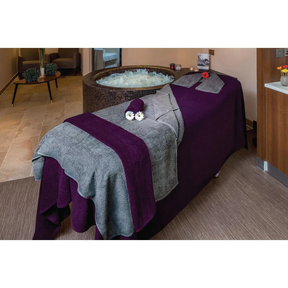 HB729 Mitre Comfort Enigma Purple Bath Sheet - JD Catering Equipment Solutions Ltd