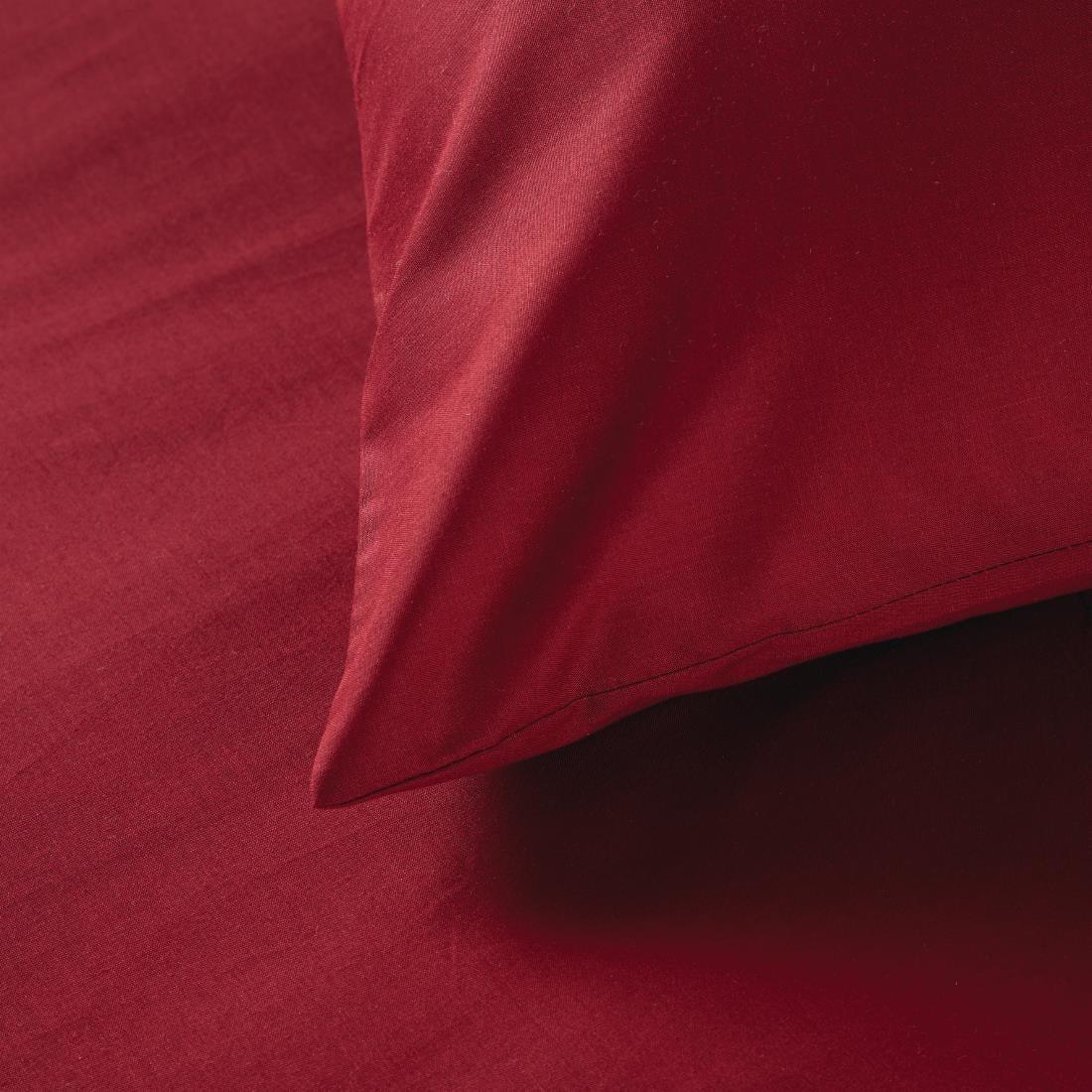 HB916 Mitre Essentials Spectrum Housewife Pillowcase Claret - JD Catering Equipment Solutions Ltd