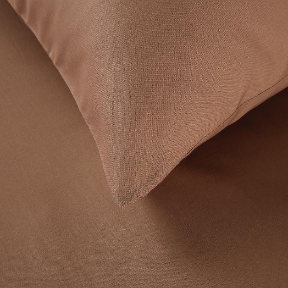 HB919 Mitre Essentials Spectrum Housewife Pillowcase Mocha - JD Catering Equipment Solutions Ltd