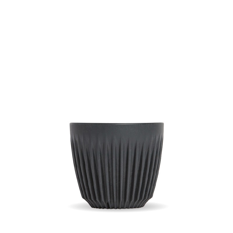 6oz Charcoal HuskeeCup Bulk (x48) - - BioPak commercial catering consumable