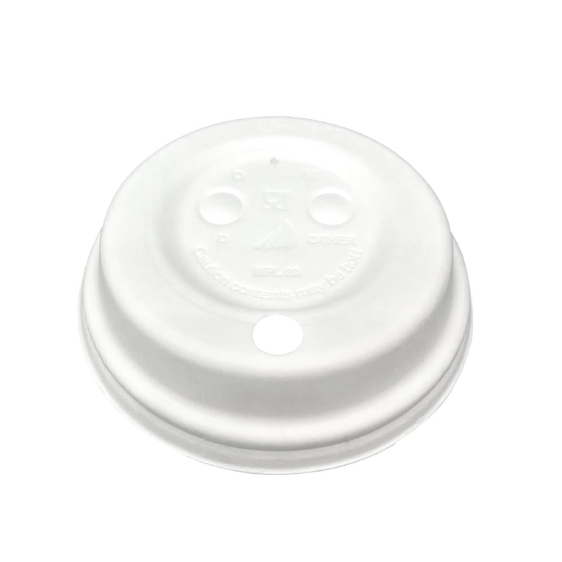 HC191 Huhtamaki Wood Fibre Hot Cup Lid 90mm (Pack of 1500)