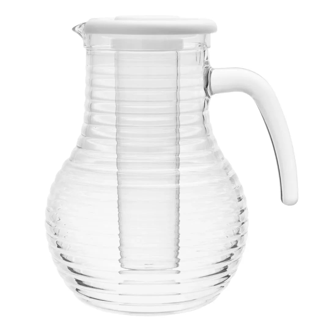 HC357 Olympia Kristallon Jug With Cooling Tube Polycarbonate Ridged 1600ml