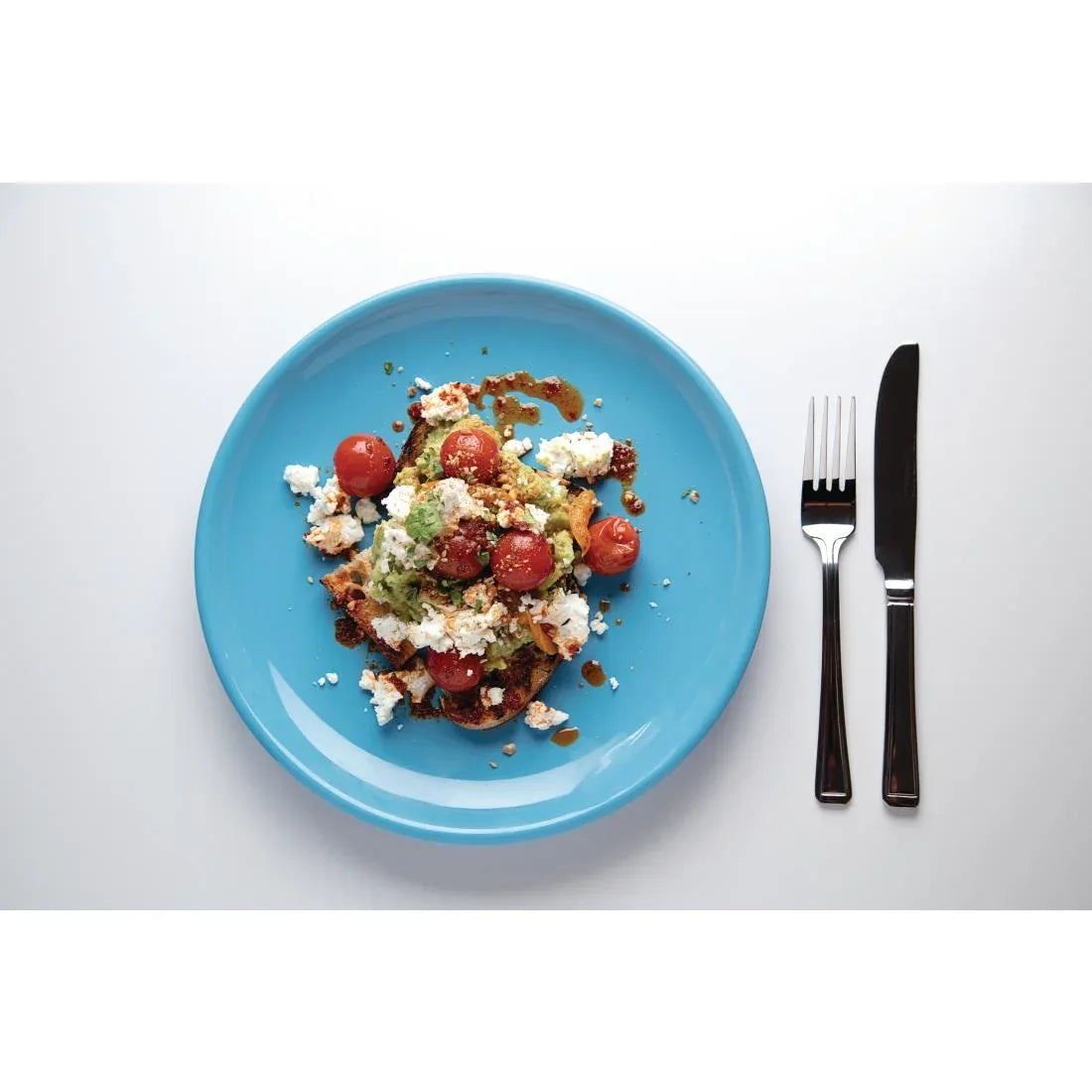 HC400 Olympia Cafe Coupe Plate Blue 205mm (Pack of 12) - JD Catering Equipment Solutions Ltd