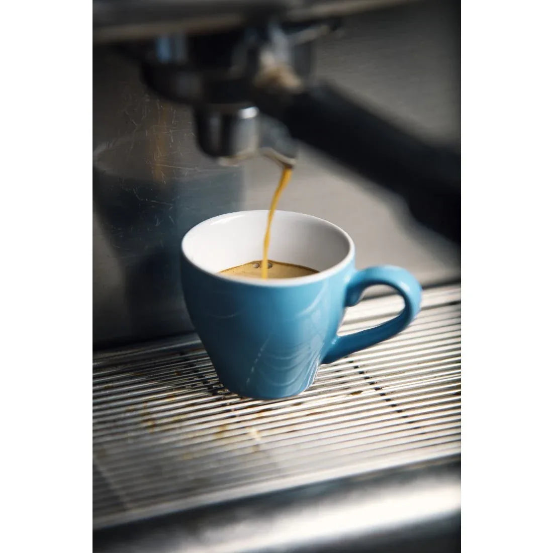HC402 Olympia Cafe Espresso Cups Blue 100ml (Pack of 12) - JD Catering Equipment Solutions Ltd