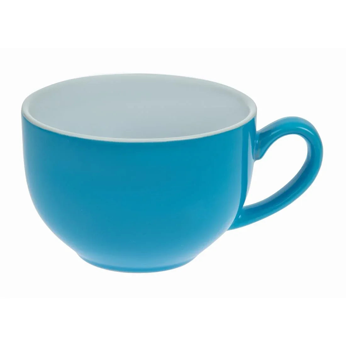 HC404 Olympia Cafe Cappuccino Cup Blue 340ml (Pack of 12) - JD Catering Equipment Solutions Ltd