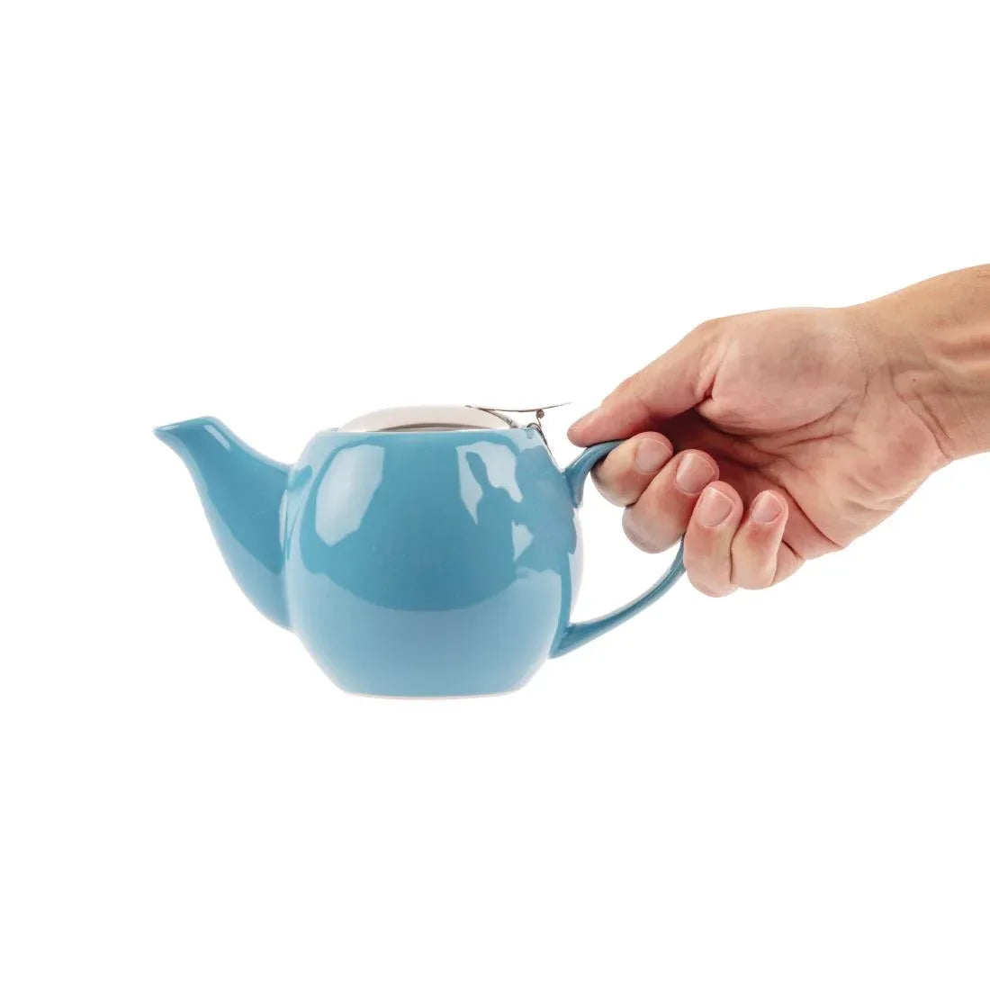 HC409 Olympia Cafe Teapot 510ml Blue - JD Catering Equipment Solutions Ltd