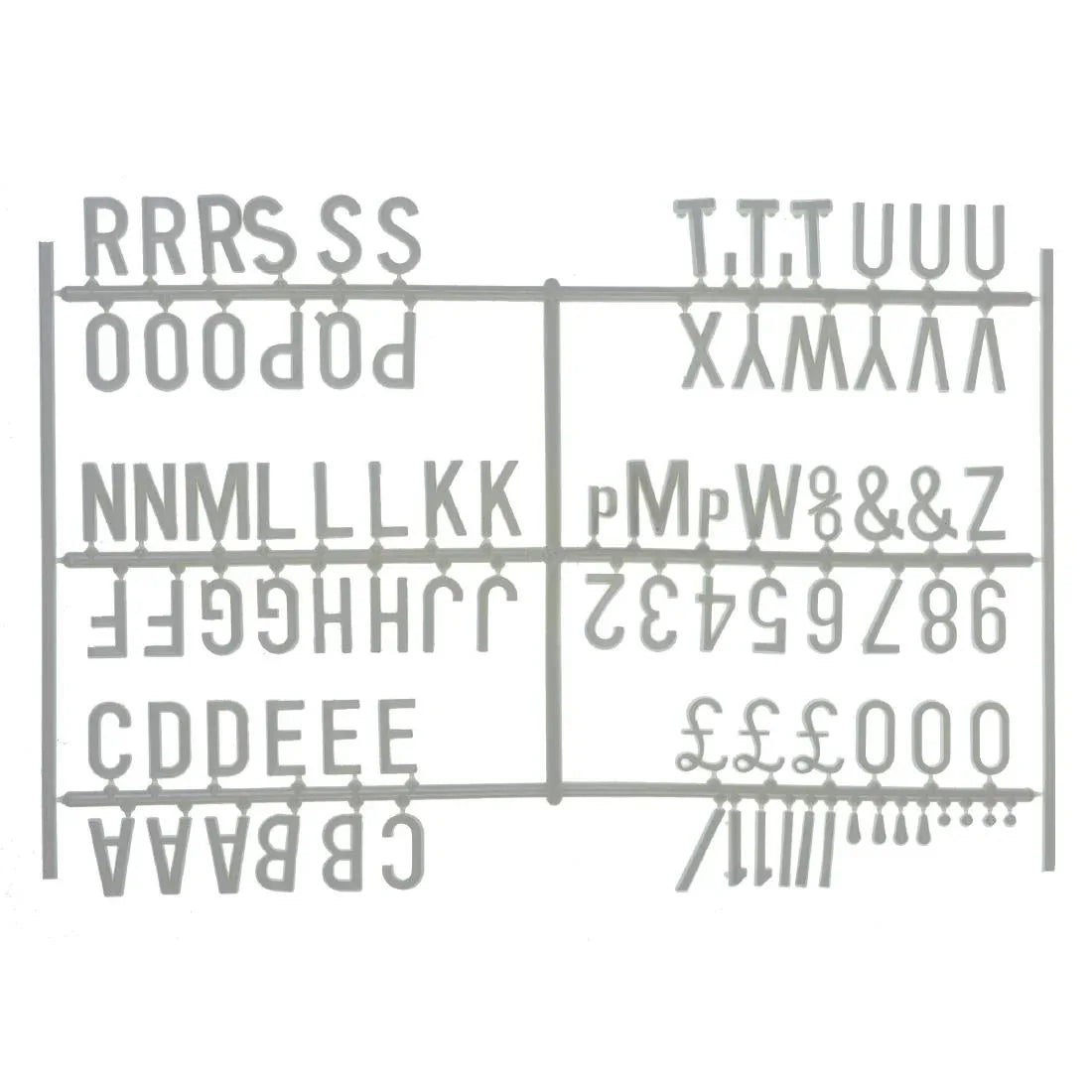 HC765 Beaumont Peg Board 20mm White (Pack of 6) - JD Catering Equipment Solutions Ltd
