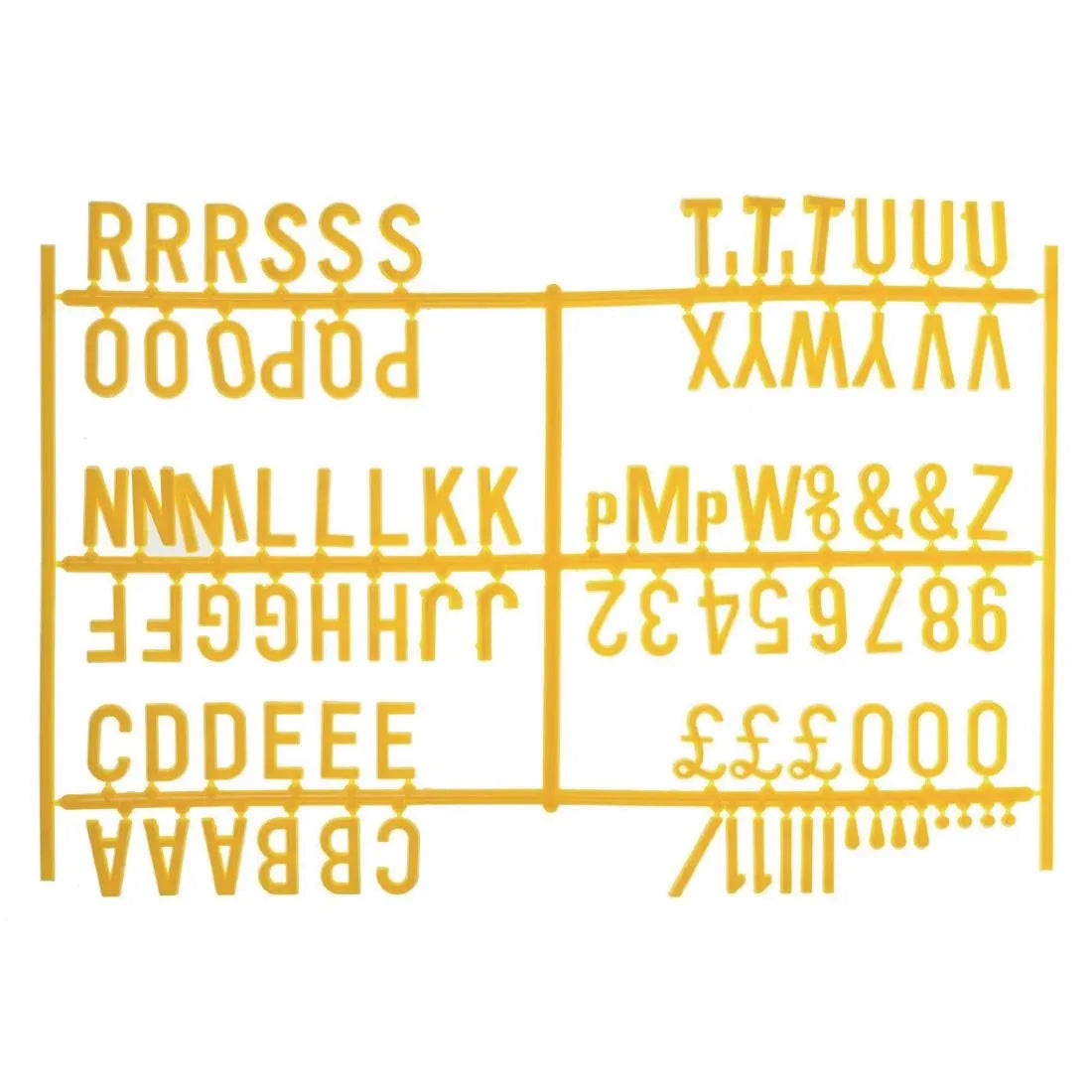 HC766 Beaumont Peg Board 20mm Yellow (Pack of 6) - JD Catering Equipment Solutions Ltd