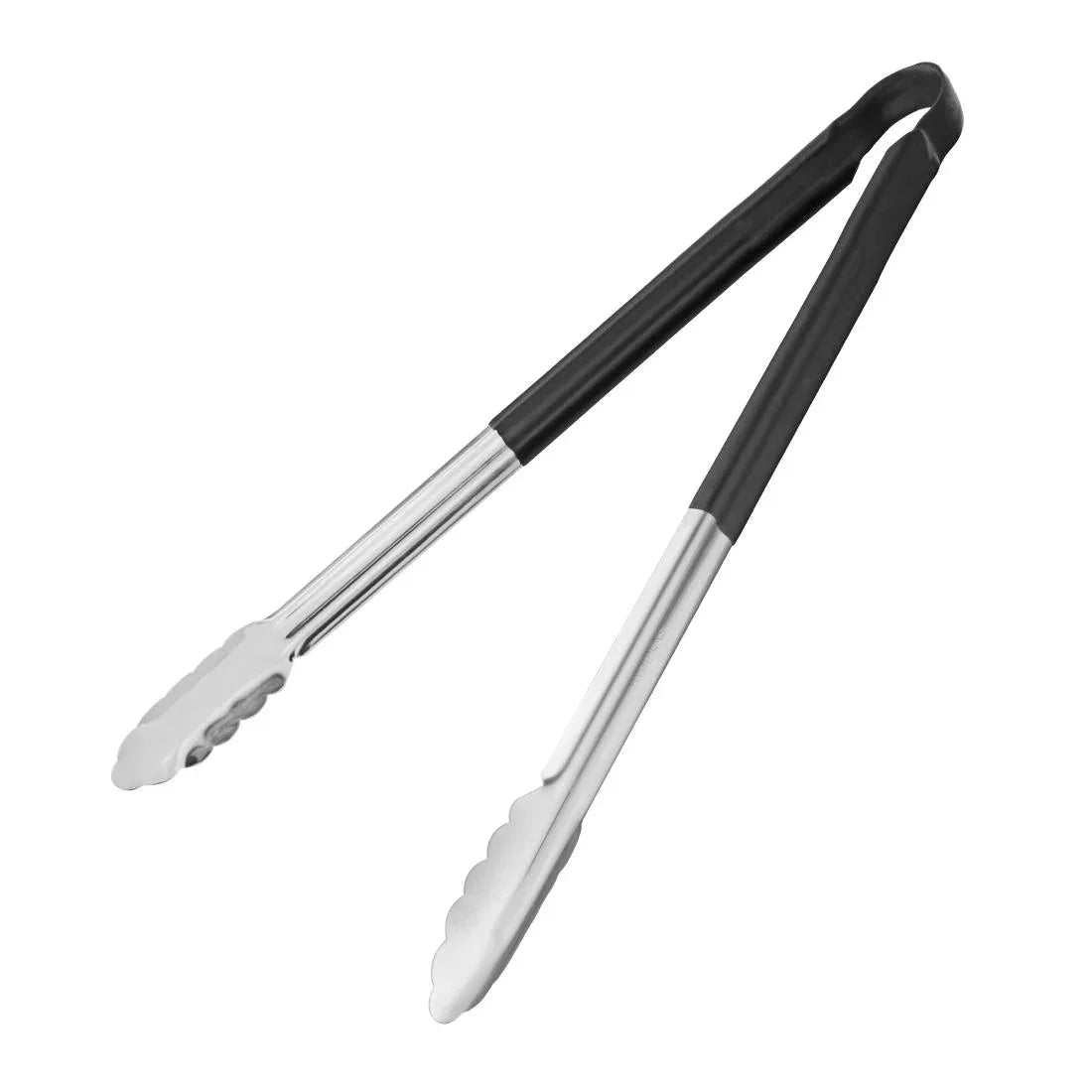 HC848 Vogue Colour Coded Serving Tong Black 405mm - JD Catering Equipment Solutions Ltd