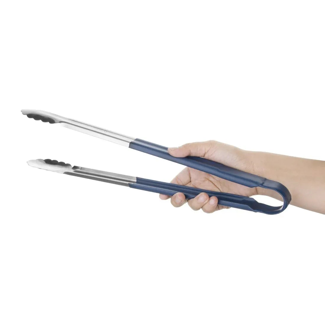 HC849 Vogue Colour Coded Serving Tong Blue 405mm - JD Catering Equipment Solutions Ltd