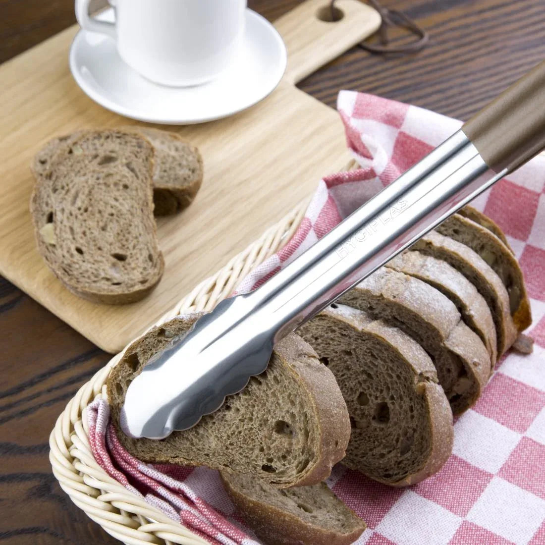 HC850 Vogue Colour Coded Serving Tong Brown 405mm - JD Catering Equipment Solutions Ltd