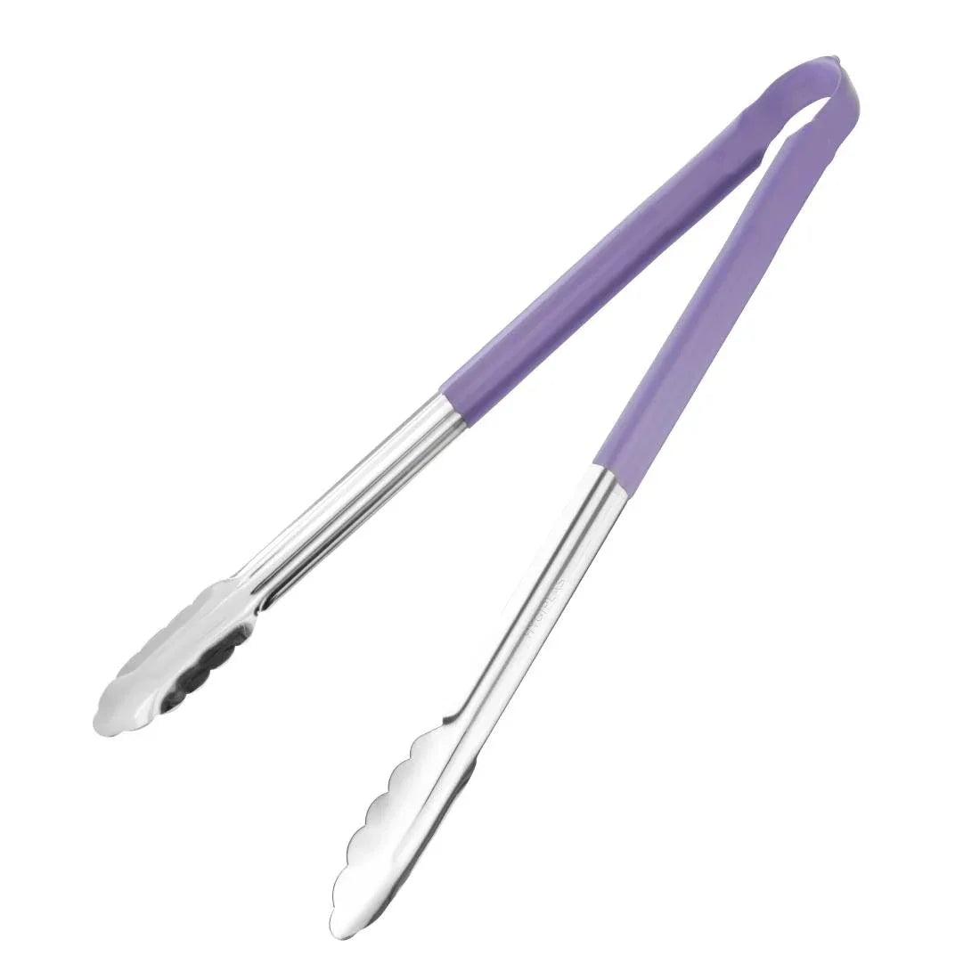 HC853 Vogue Colour Coded Serving Tong Purple 405mm - JD Catering Equipment Solutions Ltd