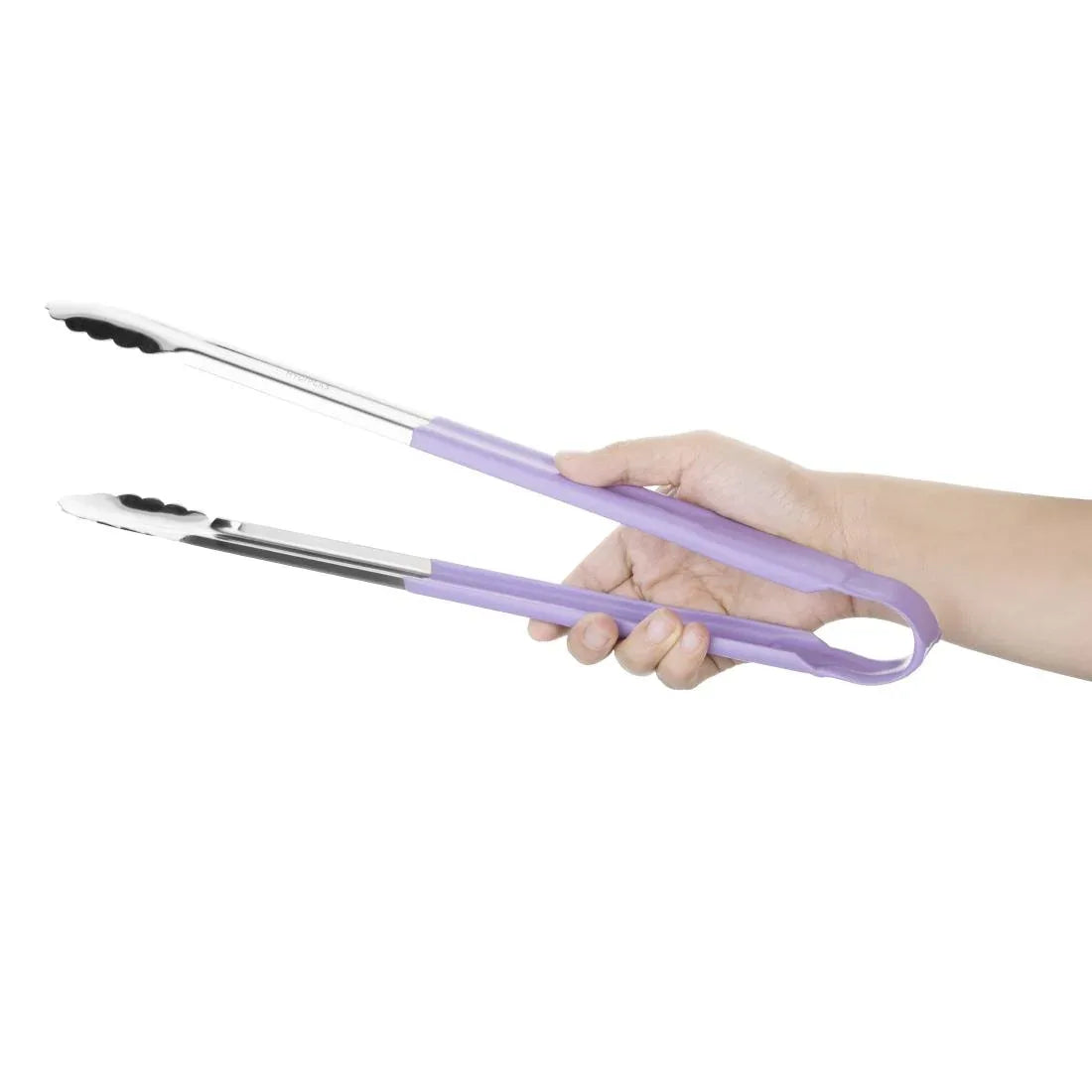 HC853 Vogue Colour Coded Serving Tong Purple 405mm - JD Catering Equipment Solutions Ltd