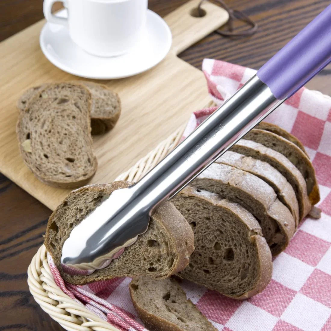 HC853 Vogue Colour Coded Serving Tong Purple 405mm - JD Catering Equipment Solutions Ltd