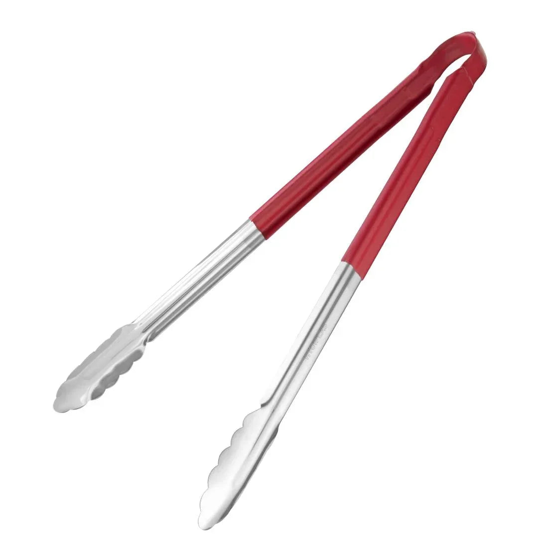 HC854 Vogue Colour Coded Serving Tong Red 405mm - JD Catering Equipment Solutions Ltd