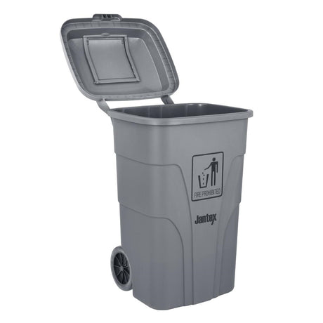 HC923 Jantex 120Ltr Wheelie Bin with Foot Pedal Grey