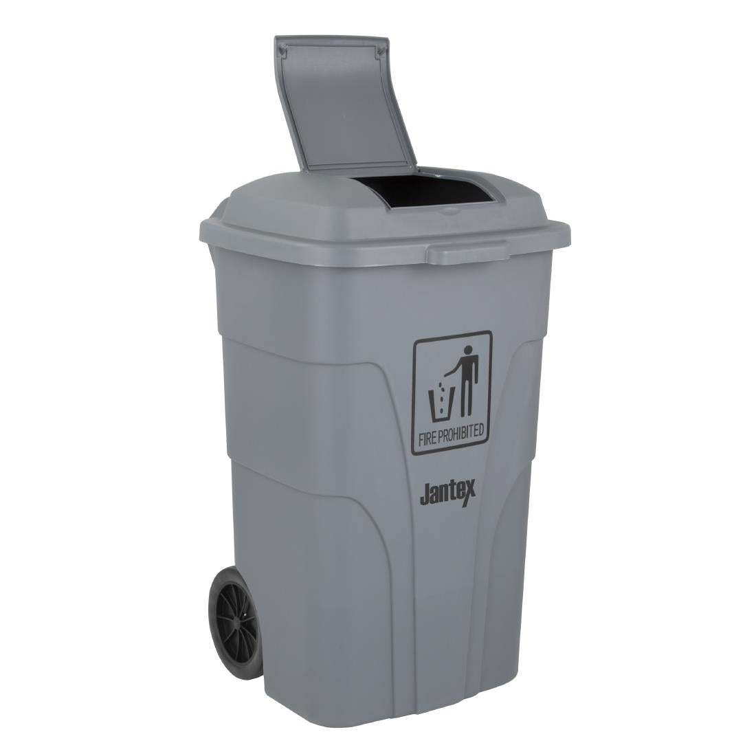HC923 Jantex 120Ltr Wheelie Bin with Foot Pedal Grey