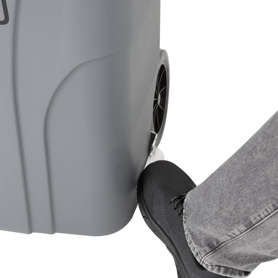 HC923 Jantex 120Ltr Wheelie Bin with Foot Pedal Grey