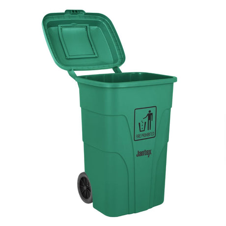 HC924 Jantex 120Ltr Wheelie Bin with Foot Pedal Green