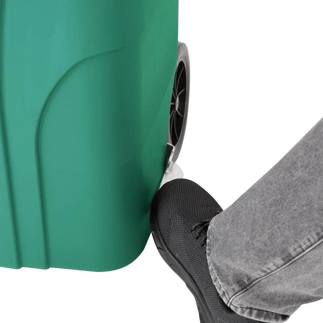 HC924 Jantex 120Ltr Wheelie Bin with Foot Pedal Green
