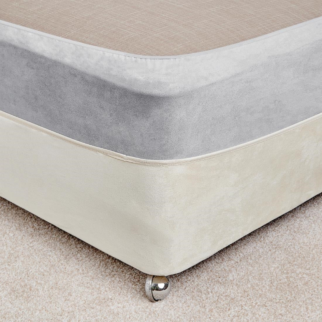 HD065 Mitre Essentials Divan Bed Base Wrap Grey Double