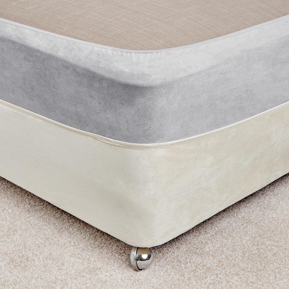 HD069 Mitre Essentials Divan Bed Base Wrap Grey Double