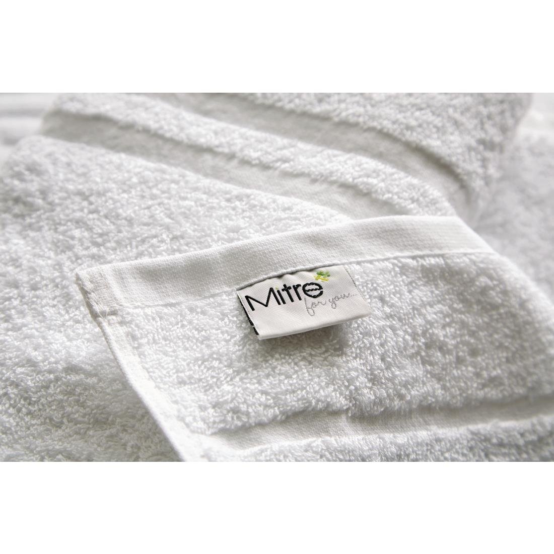 HD221 Mitre Eco Towel - White Bath Mat 500x760mm