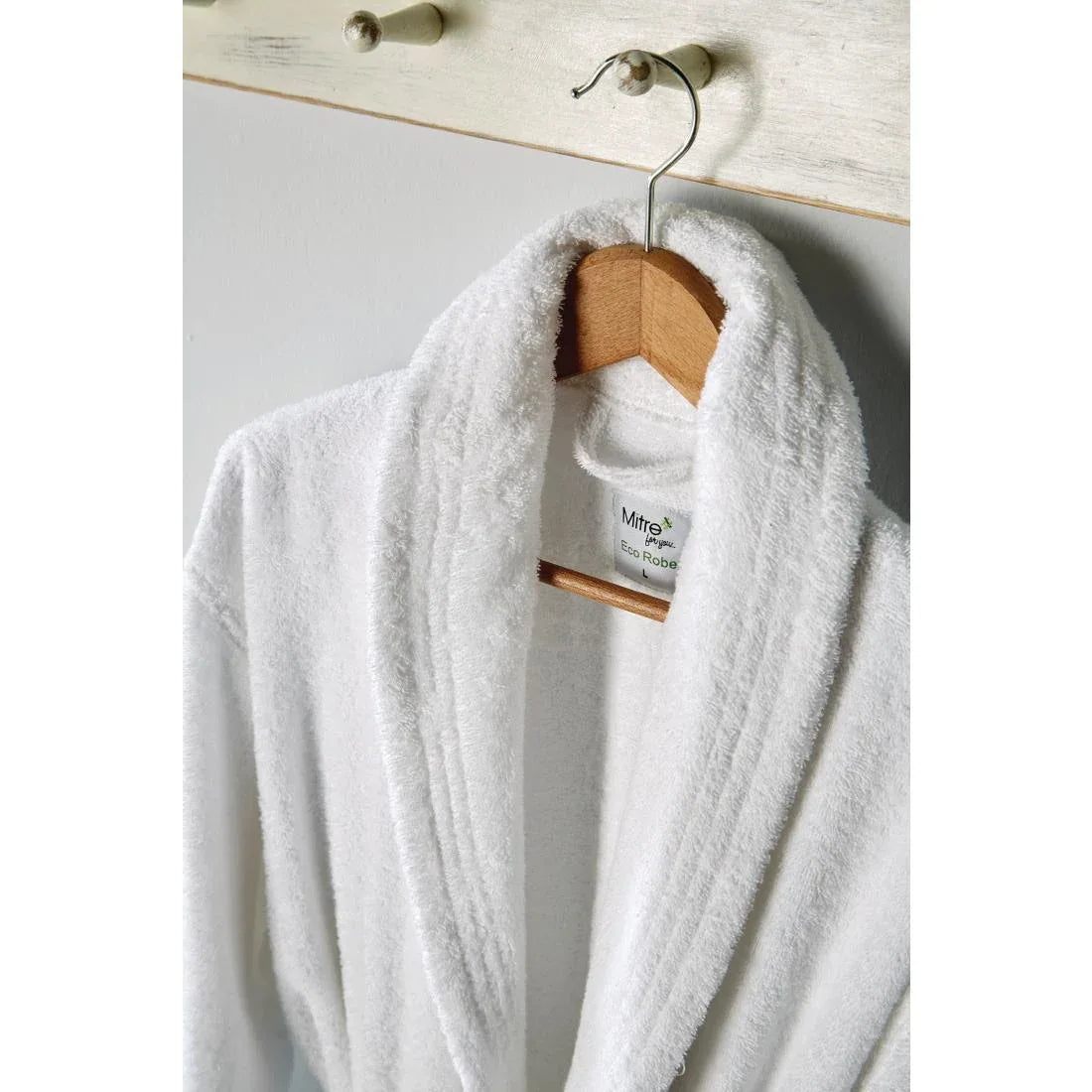 HD222 Eco Robe, Bathrobes White - Large - JD Catering Equipment Solutions Ltd