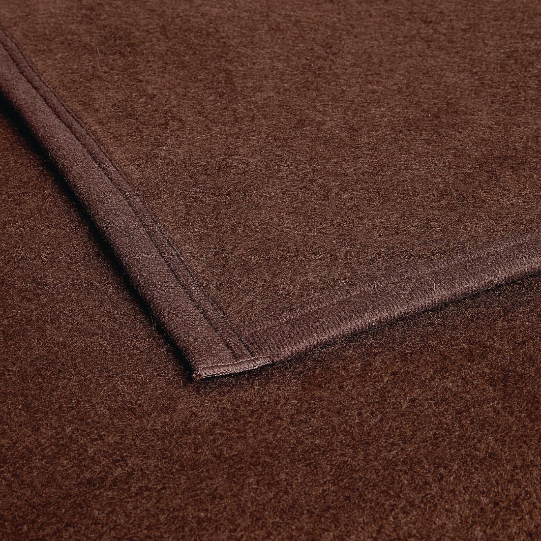 HD344 Comfort Fleece Blanket Chocolate - JD Catering Equipment Solutions Ltd