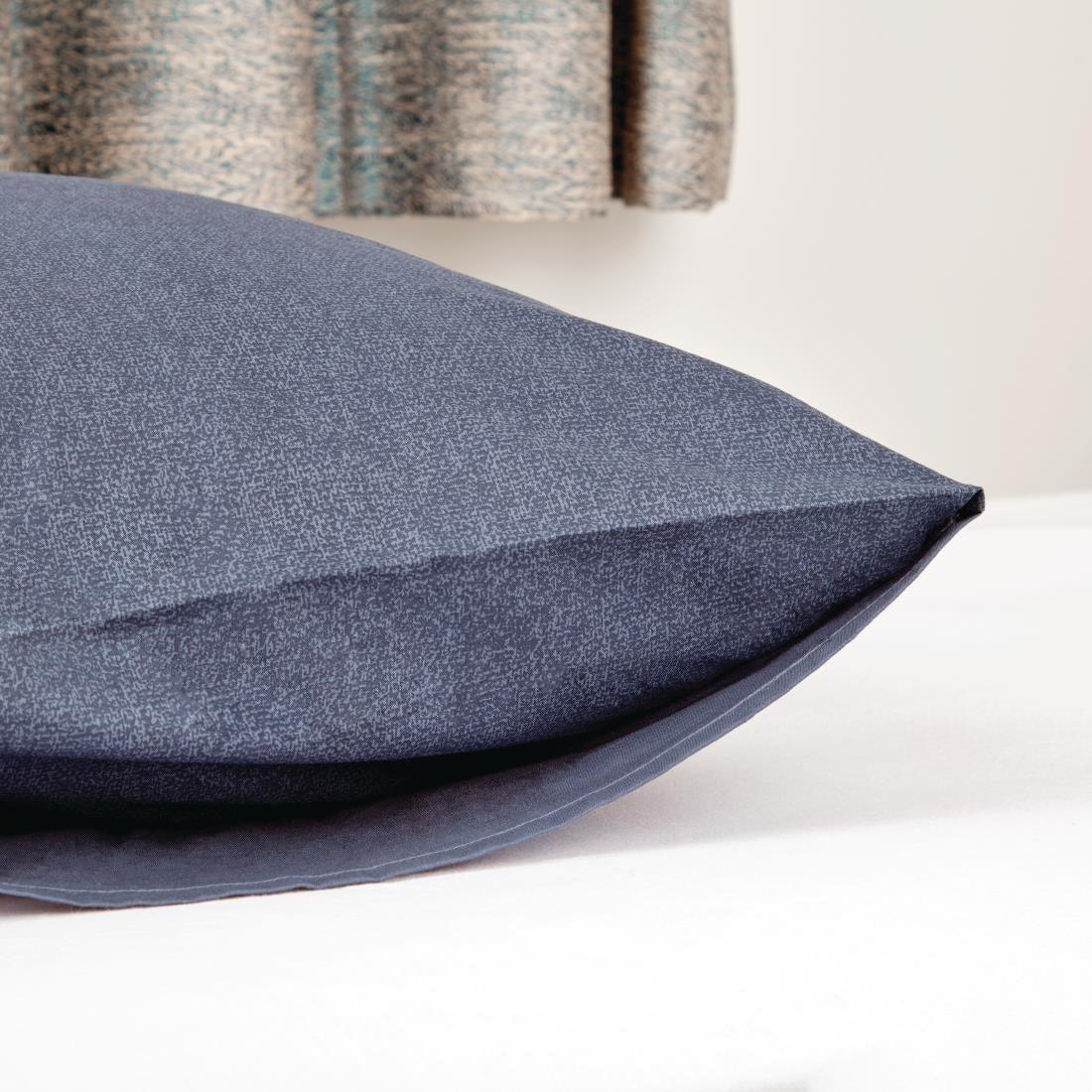 HD379 Mitre Essentials Opal Pillowcase Navy - JD Catering Equipment Solutions Ltd