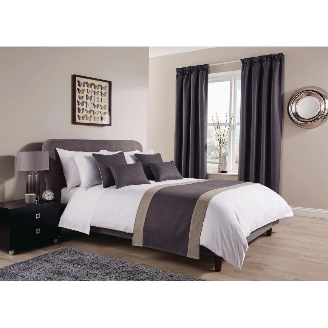 HN223 Comfort Tundra Runner Pewter Double - JD Catering Equipment Solutions Ltd