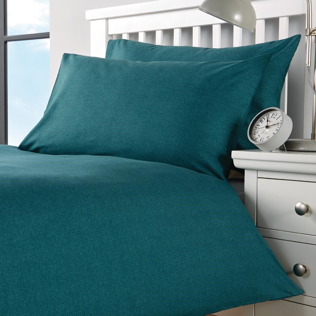 HN836 Mitre Essentials Opal Pillowcases Teal Housewife