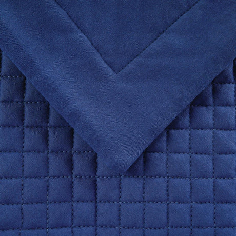 HN838 Mitre Essentials Quilted Waffle Bed Runner Denim Double