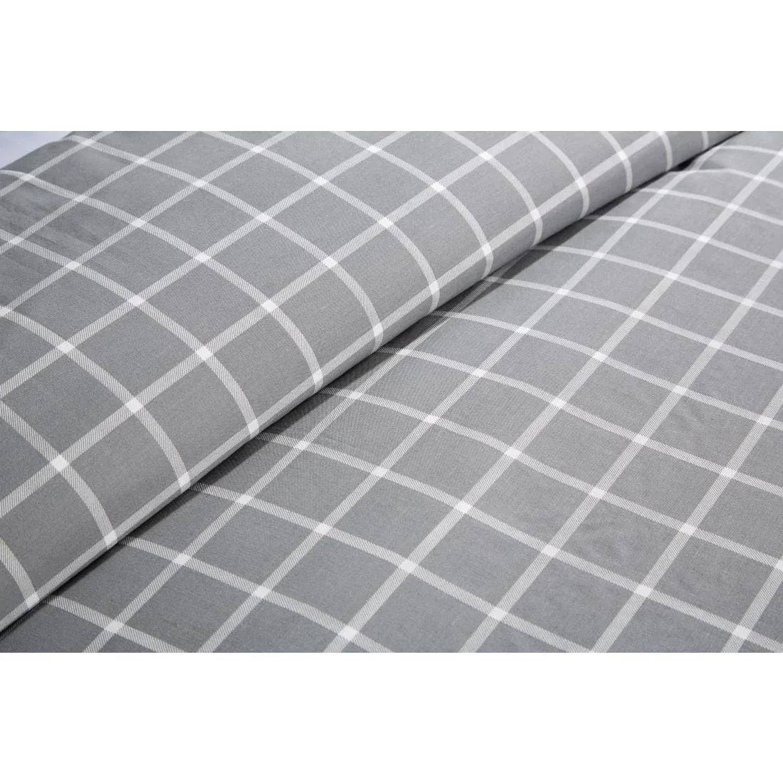 HN889 Mitre Essentials Stirling Duvet Cover Grey 137 x 203cm - JD Catering Equipment Solutions Ltd
