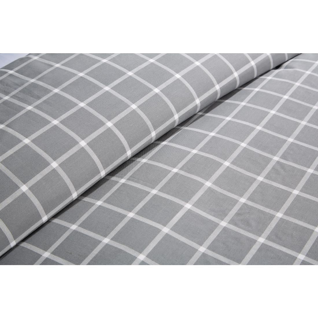 HN890 Mitre Essentials Stirling Duvet Cover Grey 198 x 203cm