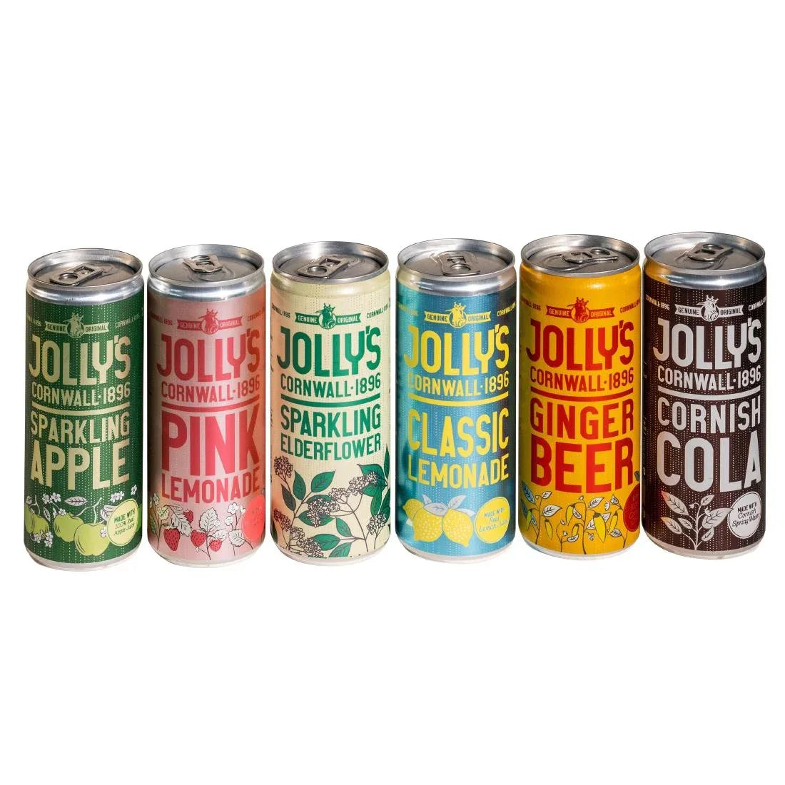 HN941 Jolly's Cornish Sparkling Apple Juice Cans 250ml (Pack of 24) - JD Catering Equipment Solutions Ltd