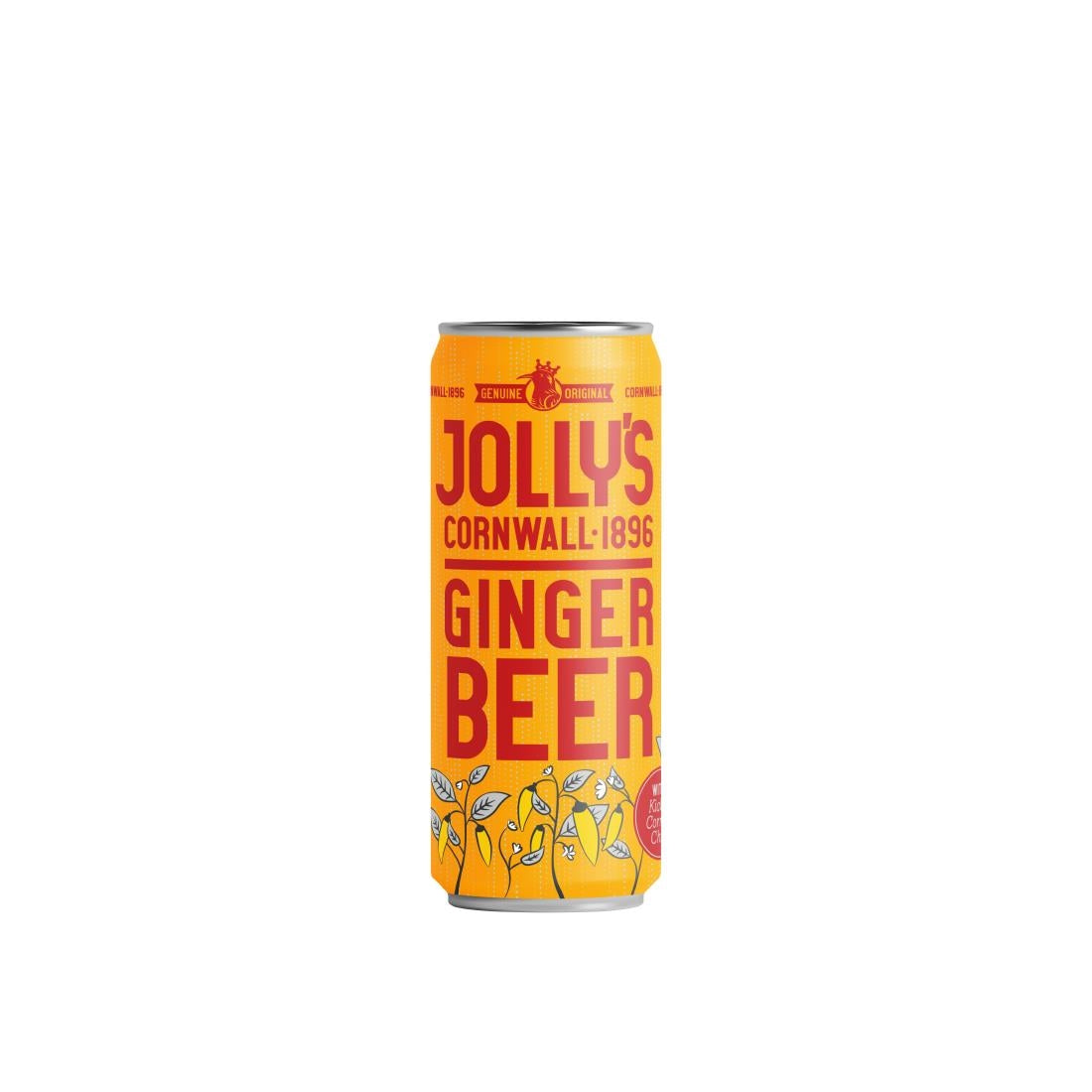 HN943 Jolly's Cornish Ginger Beer Cans 250ml (Pack of 24)